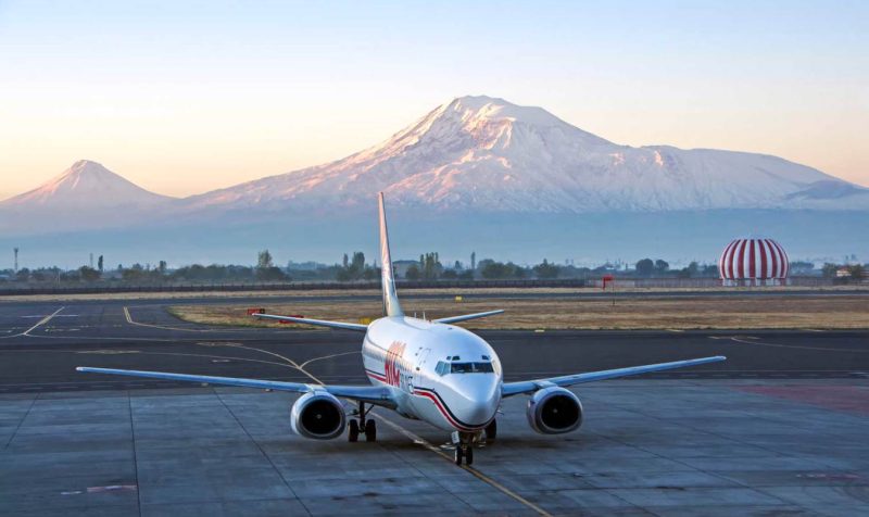 Zvartnots International Airport in Yerevan, Armenia